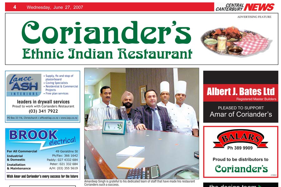 central canterbury news corianders